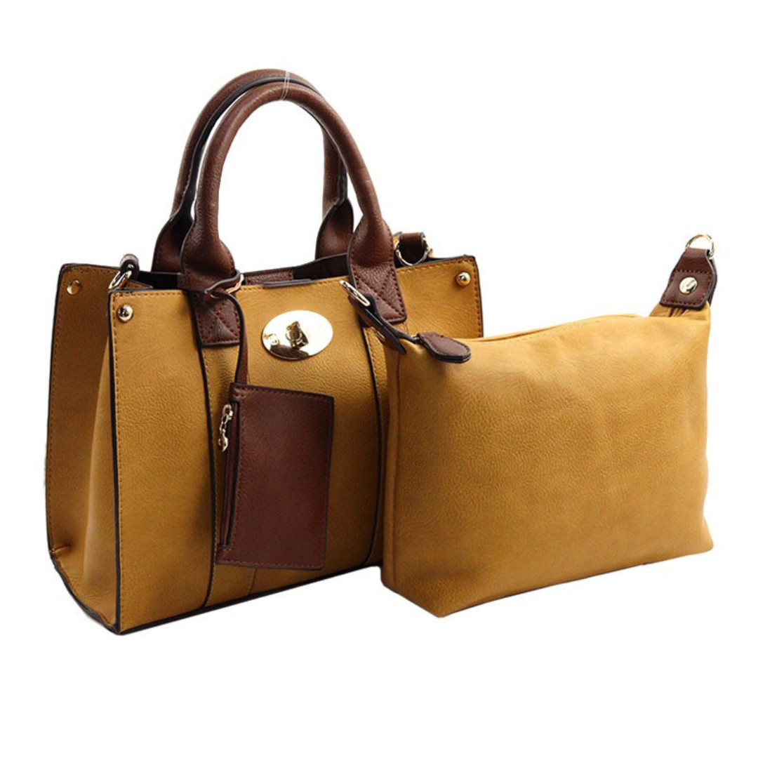 Cairo 3-in-1 Handbag Set – Stylish Tote & Pouch for Chic Women